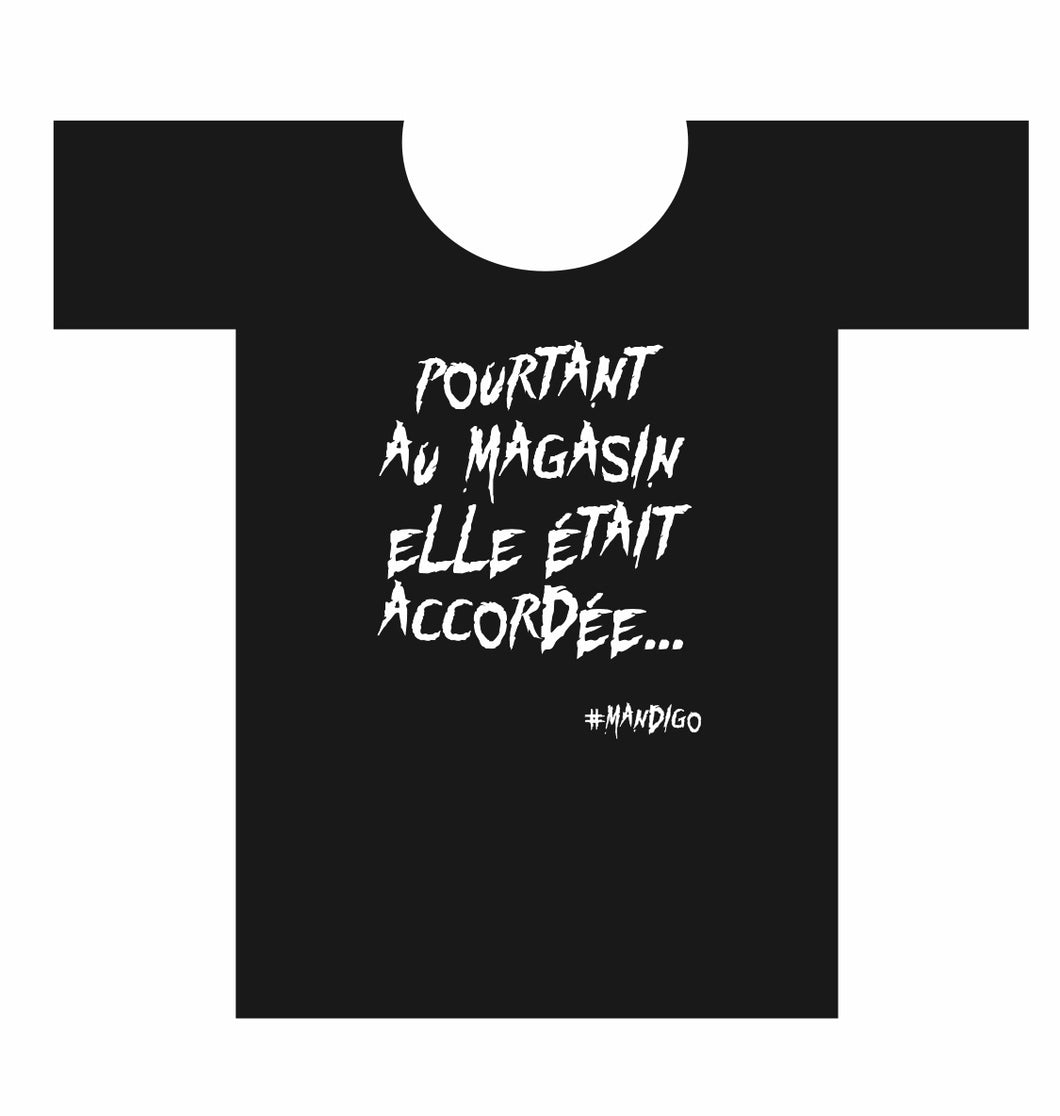 T-shirt manches courtes col rond - Elle était accordée...